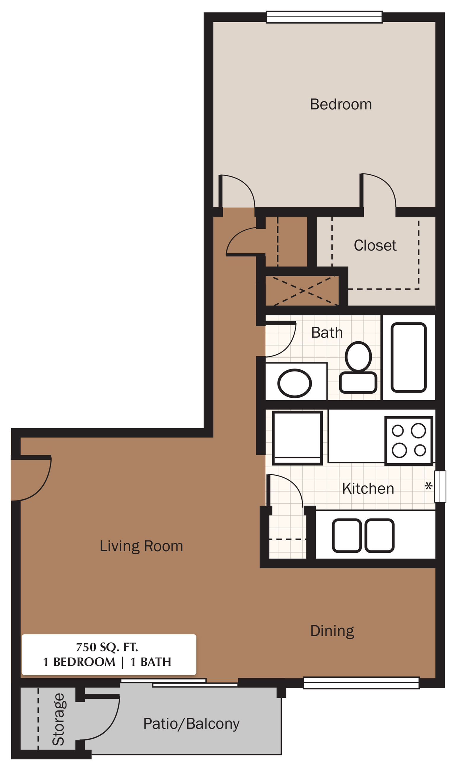The Meadows Apartments Floorplan 2